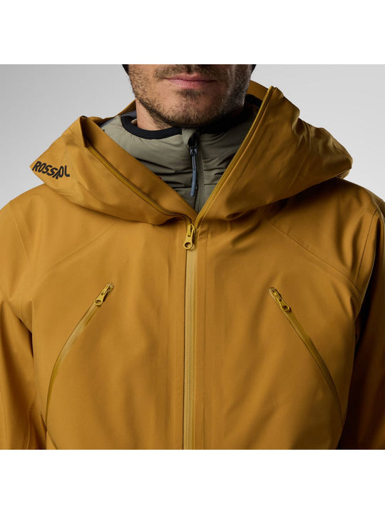 Kurtka narciarska męska ROSSIGNOL M Evader 2.0 3L Shell Jacket brązowa
