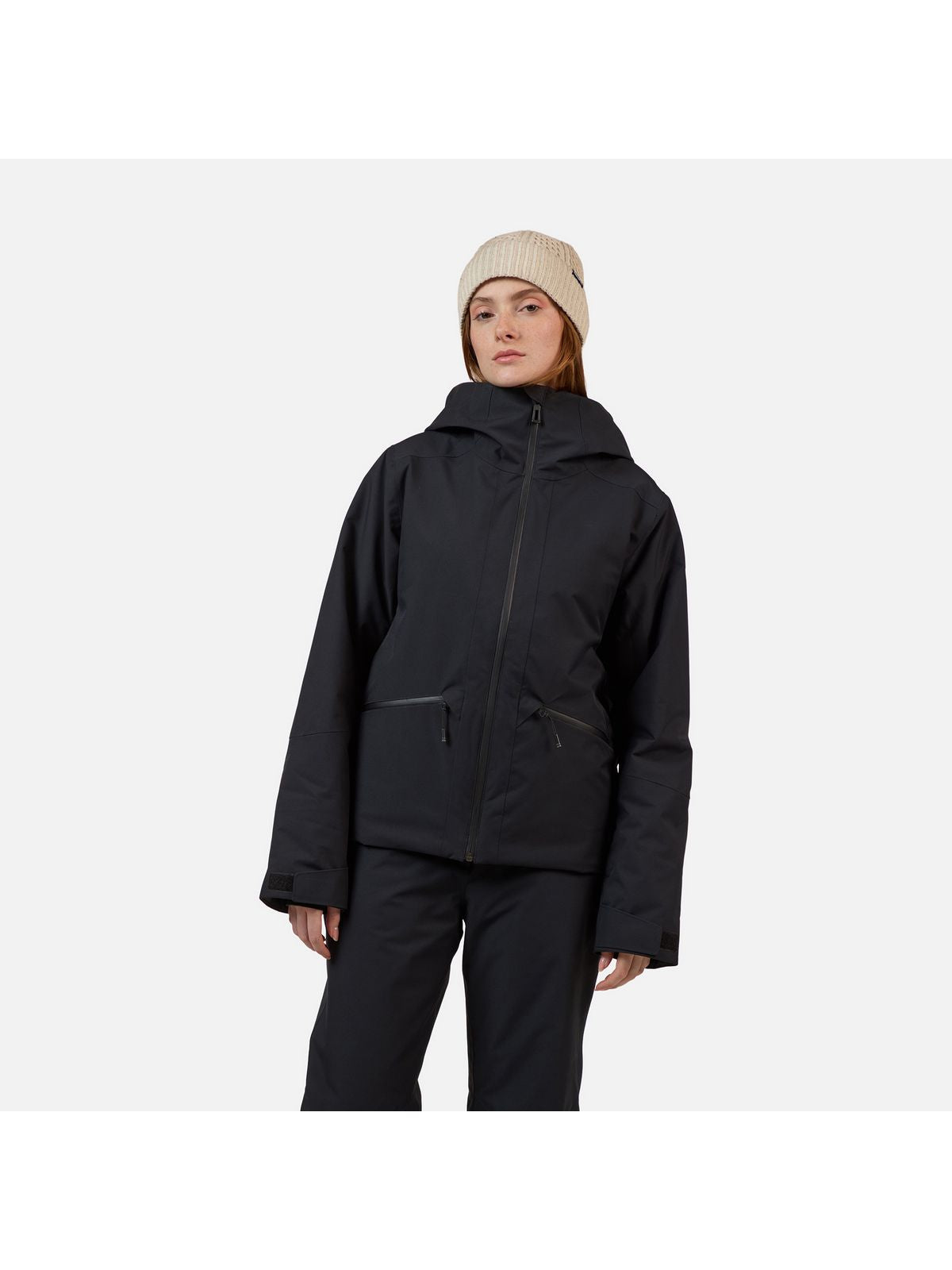 Kurtka narciarska damska ROSSIGNOL W ROCHRUN INSULATED JKT czarna