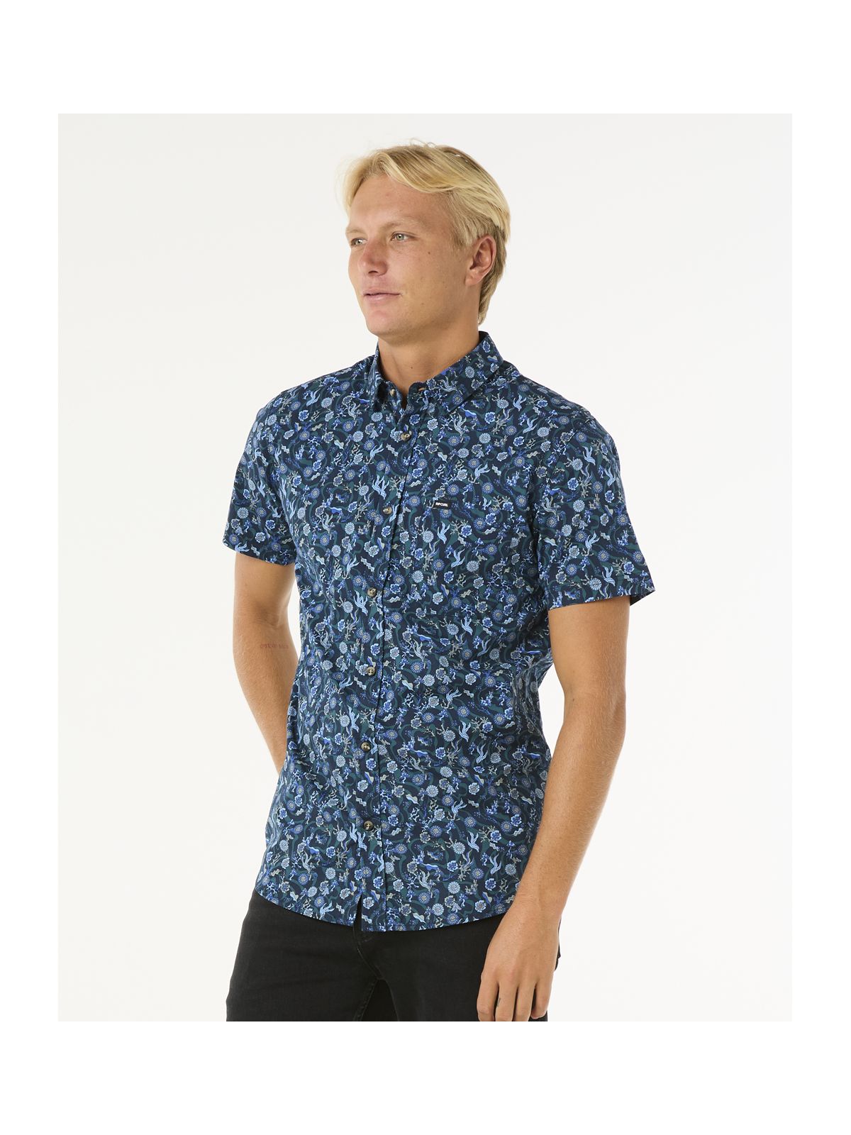 Koszula RIP CURL Floral Reef S/S Shirt granatowy