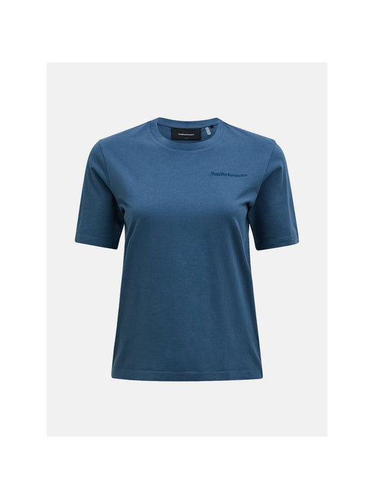 Koszulka PEAK PERFORMANCE Original Small Logo Tee Women niebieski
