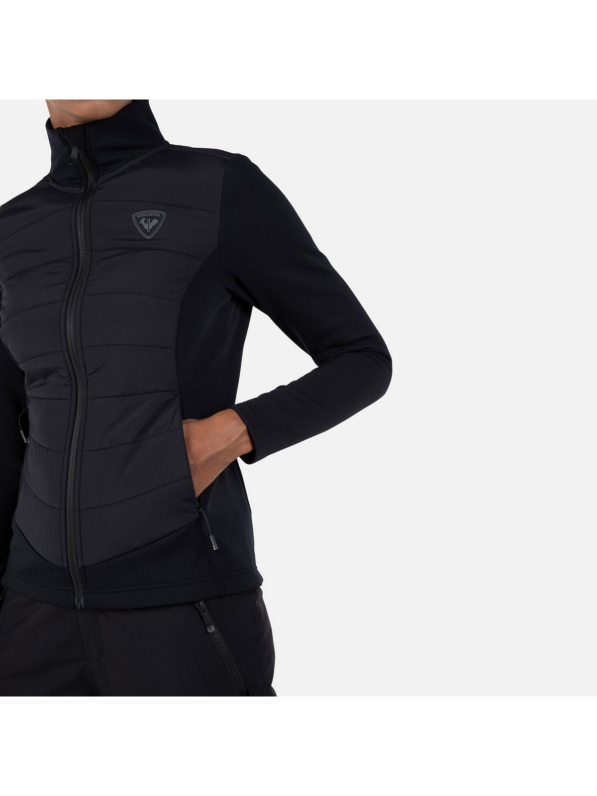 Bluza damska ROSSIGNOL W Classique Hybrid Clim Fz czarny
