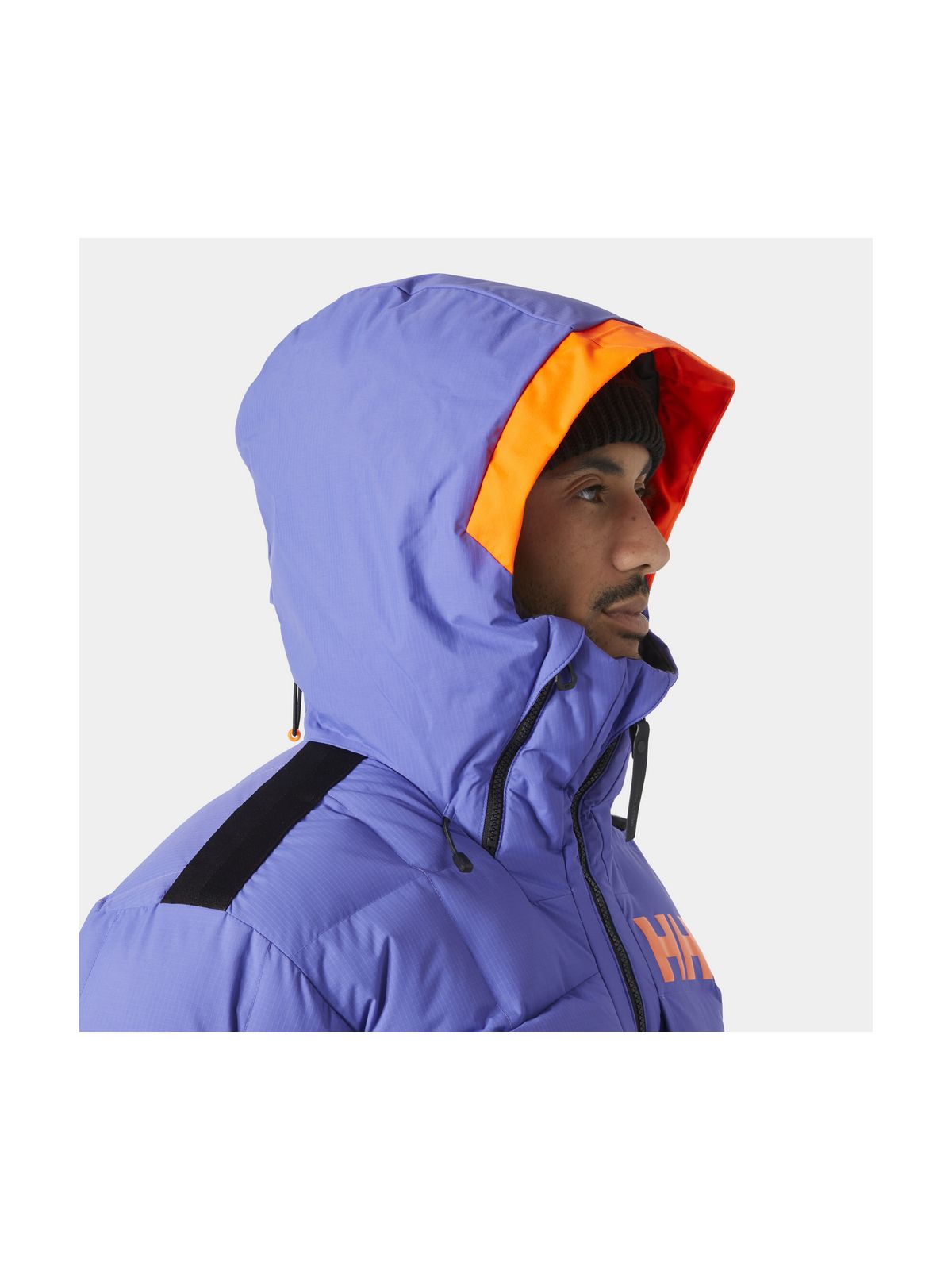 Kurtka narciarska męska HELLY HANSEN EMIKO RIDABLE PUFFY JACKET fioletowa