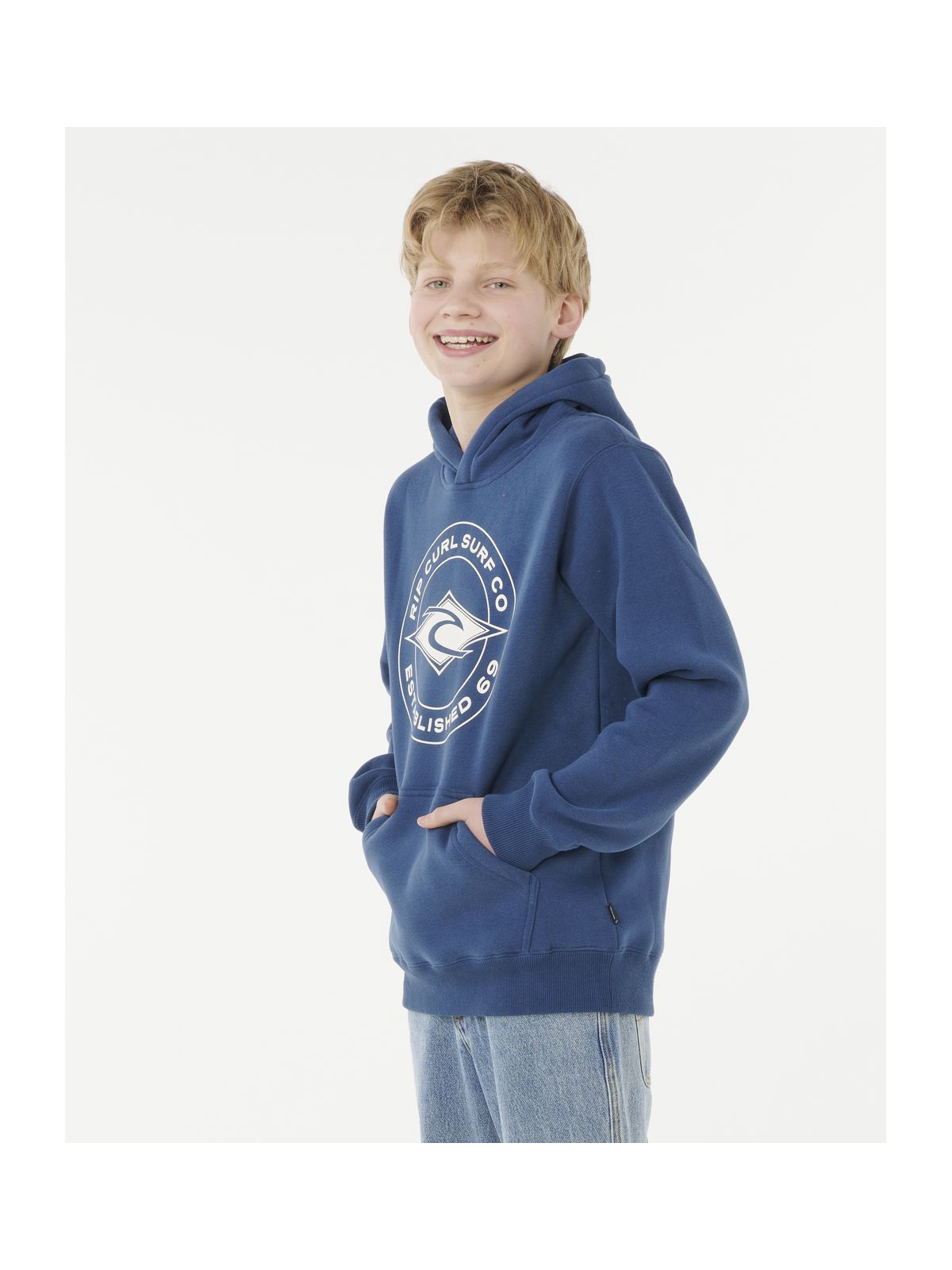 Bluza RIP CURL STAPLER HOOD -BOY granatowa