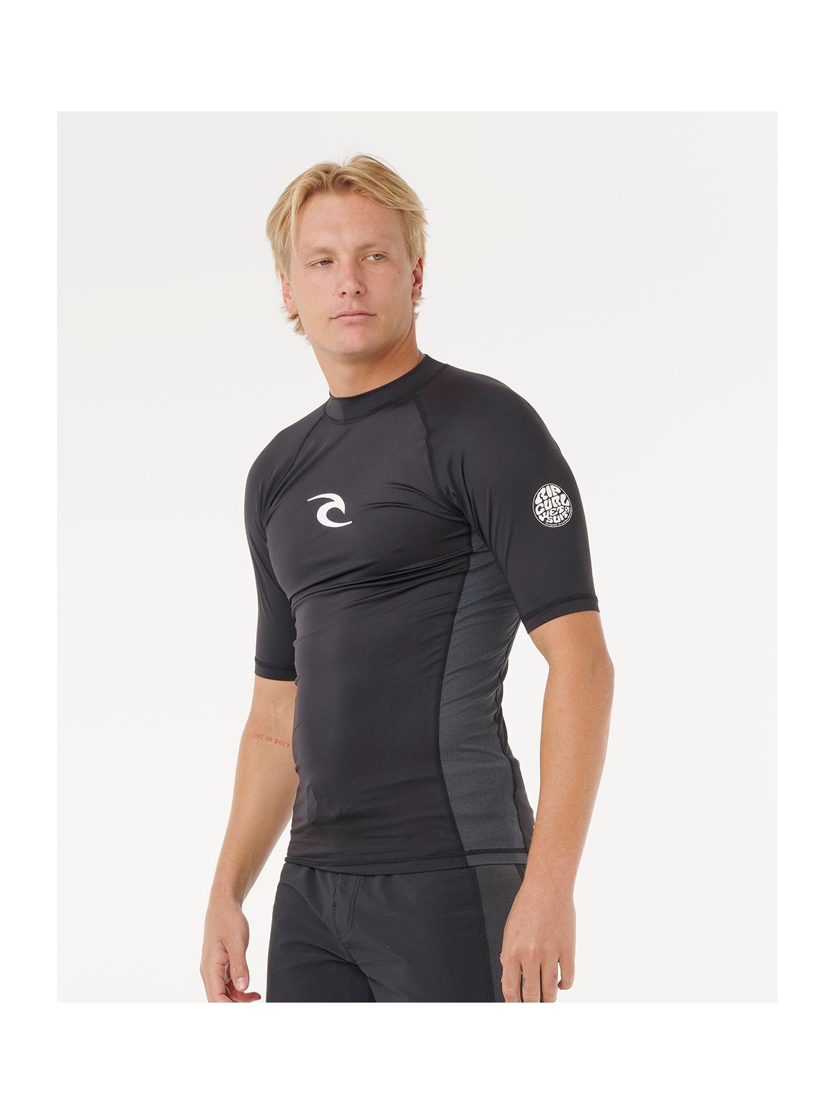 Lycra RIP CURL WAVES UPF PERF S/S czarna