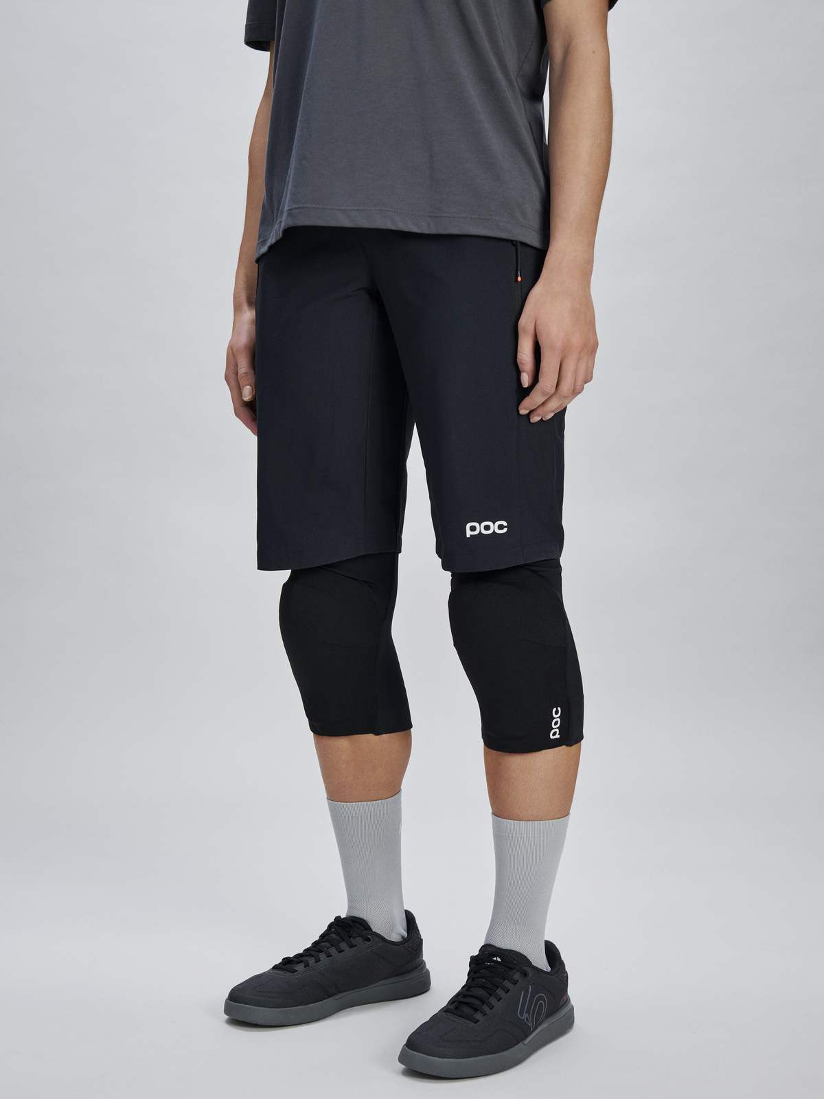Spodenki rowerowe damskie POC W's Motion Shorts czarne