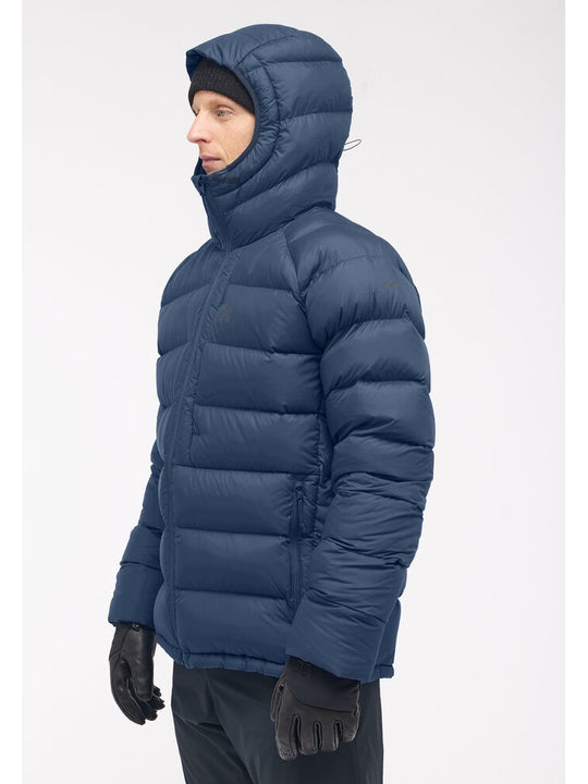 Kurtka puchowa z kapturem męska HAGLÖFS Rosson Down Hood Tarn Blue

