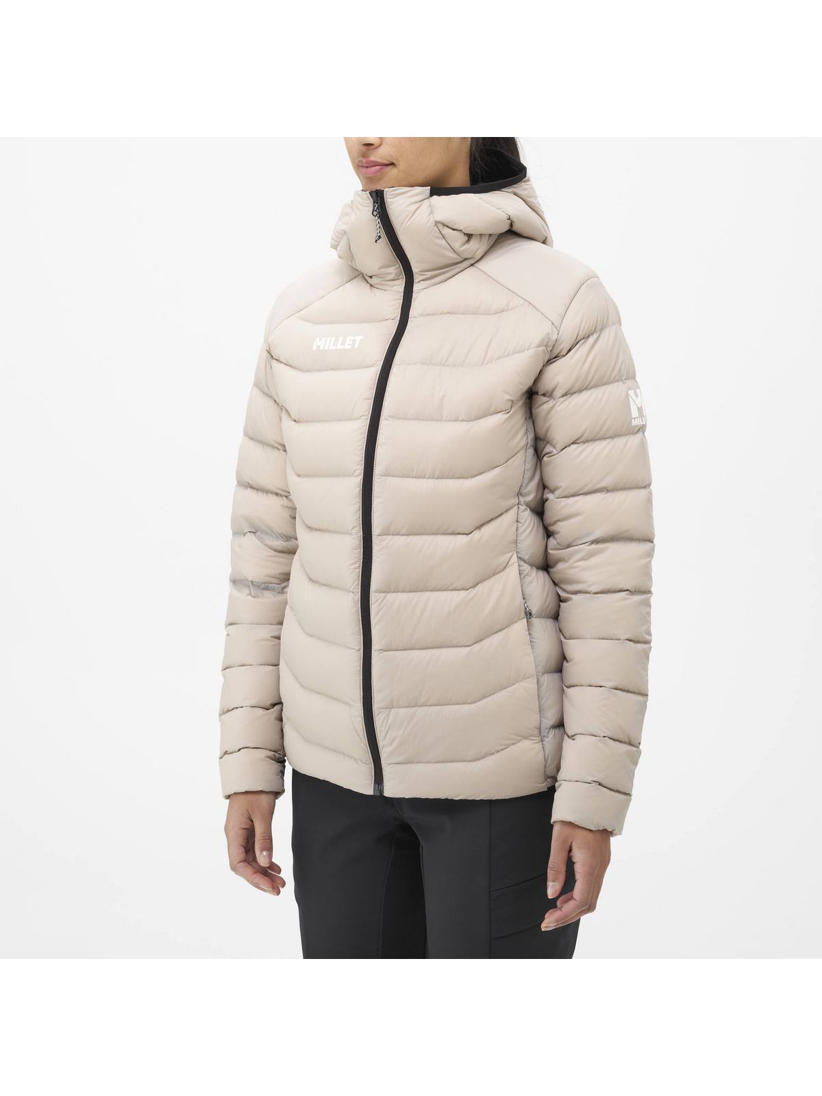 Kurtka MILLET W Kamet Down Hoodie Beżowy