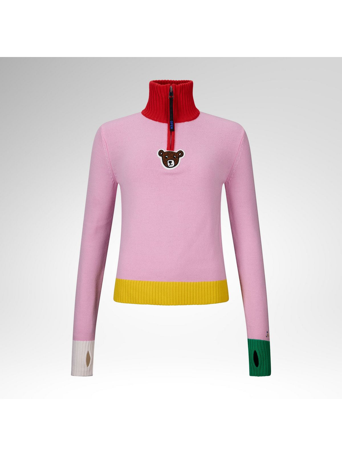 Sweter damski ROSSIGNOL W Jcc Teddy Quarter Zip Sweate rozowy