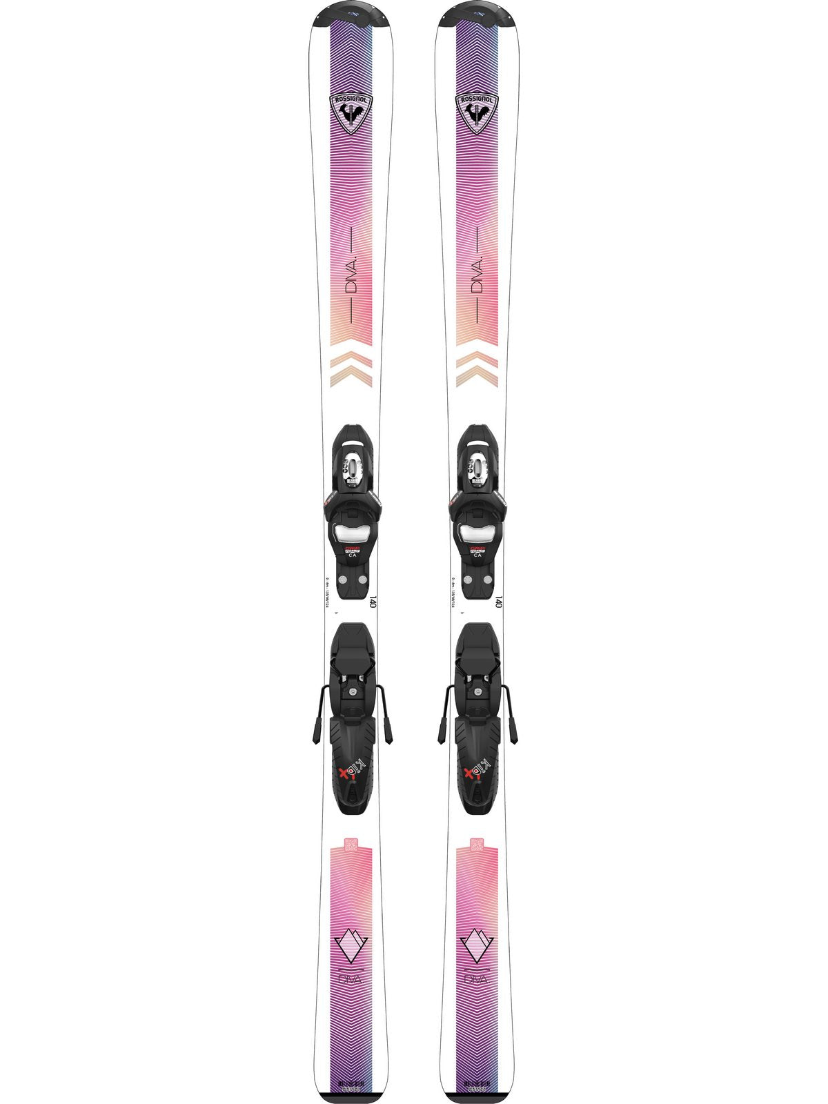 Narty dla dzieci ROSSIGNOL Diva Jr 100-140 + wiązania LOOK Kid 4 GW B76 Black