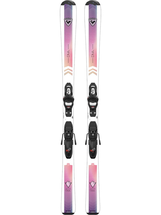 Narty dla dzieci ROSSIGNOL Diva Jr 100-140 + wiązania LOOK Kid 4 GW B76 Black
