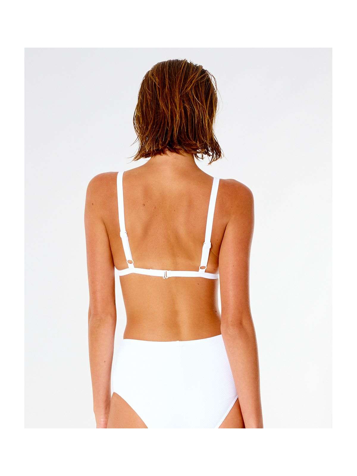Góra bikini RIP CURL Wave Shapers Stripe Banded Tri - biały - Stroje kąpielowe - Adventure Sports