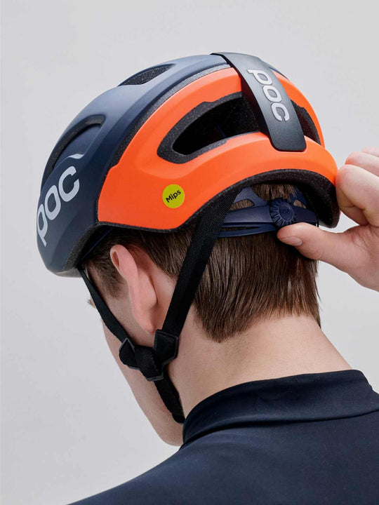 Kask rowerowy POC Omne Air MIPS granatowo pomarańczowy
