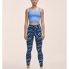 Legginsy damskie Casall Essential Printed Tights niebieski - Adventure Sports
