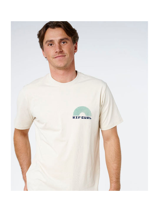 Koszulka męska RIP CURL Aots Rising Tee biała
