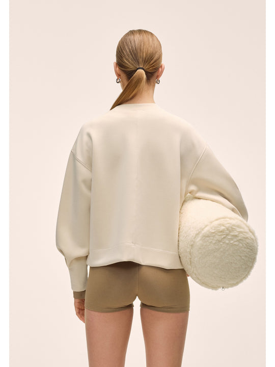 Bluza damska CASALL Peachy Crew Neck kolor beżowy

