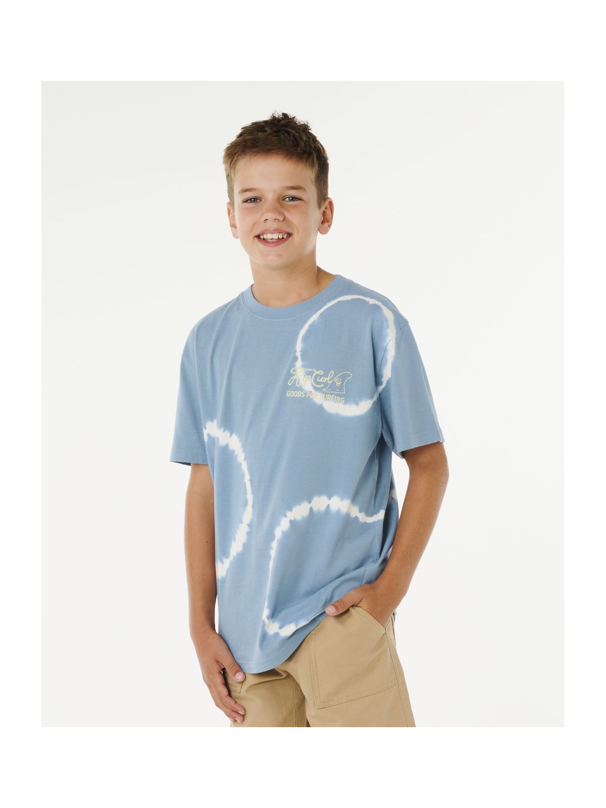 Koszulka chłopięca RIP CURL Pacific Rinse Fin Tee-Boy niebieska