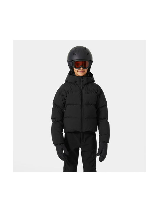 Kurtka narciarska dziewczęca HELLY HANSEN JR GIRL NORA PUFFY JACKET czarna
