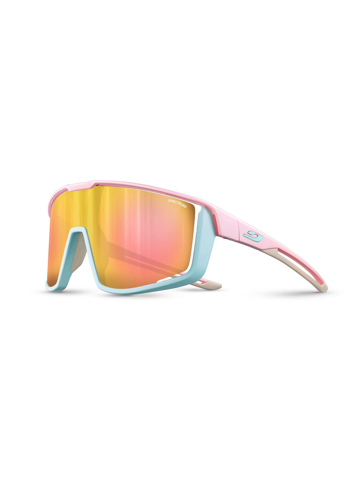 Okulary rowerowe Julbo Fury -  pastelowy różowy/pastelowy niebieski | Spectron cat 3Cf