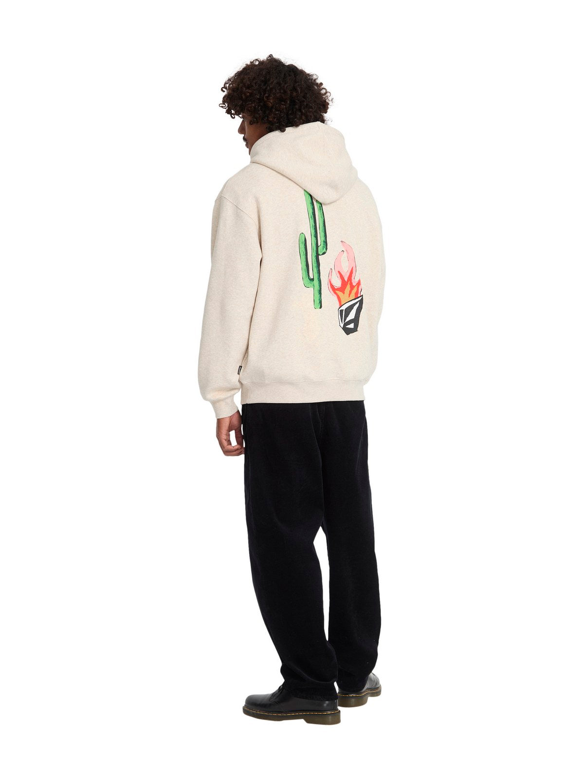 Bluza z kapturem VOLCOM Fa Mickey Mason Po biały