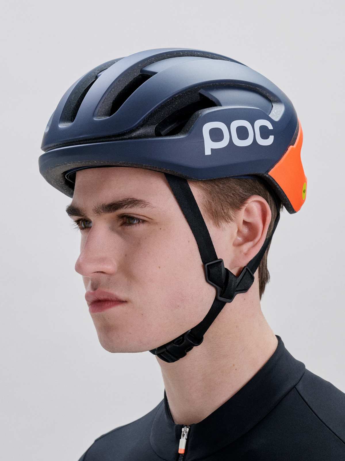 Kask rowerowy POC Omne Air MIPS granatowo pomarańczowy
