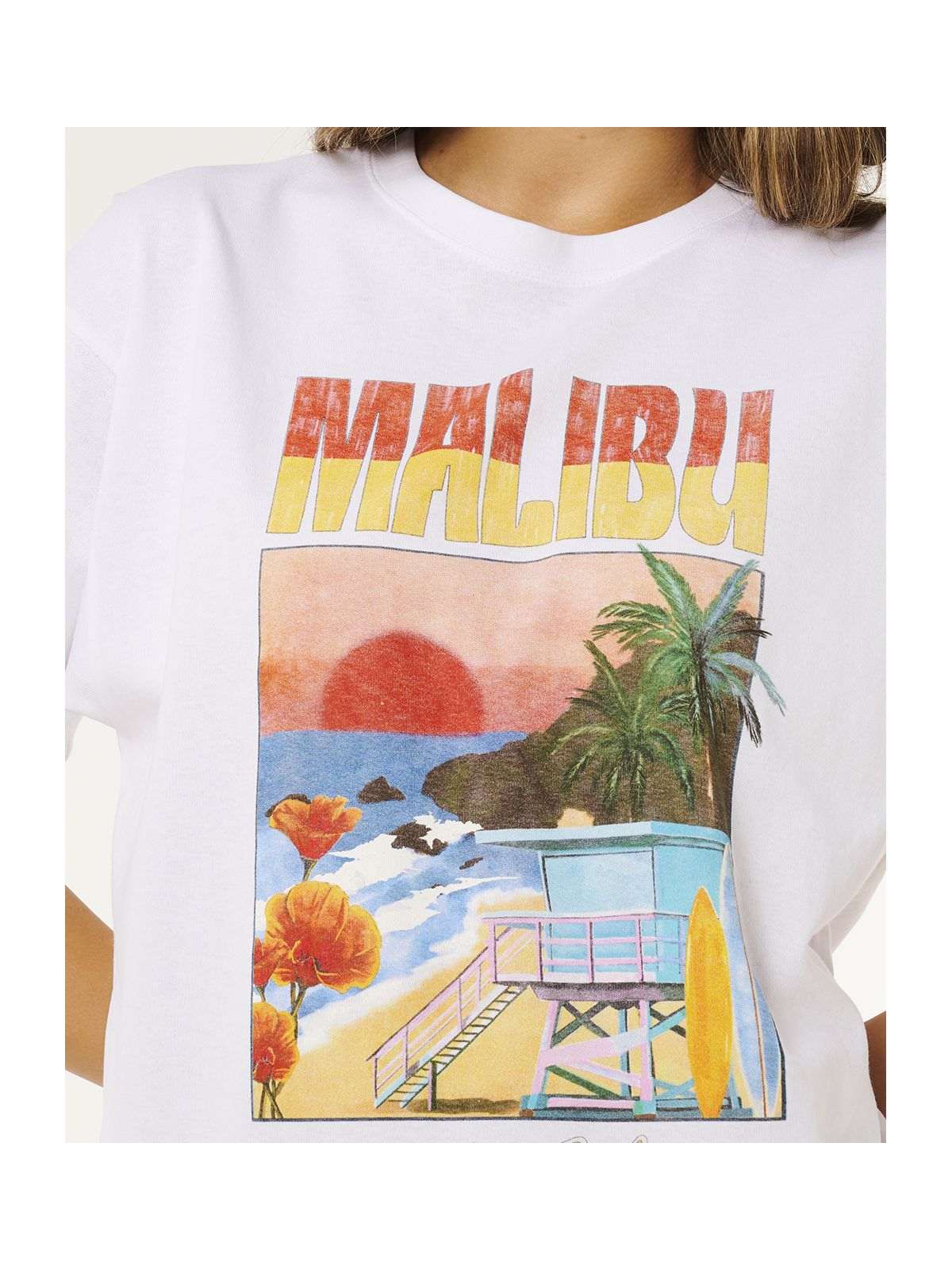 Koszulka damska RIP CURL Hayley O Heritage Tee biała