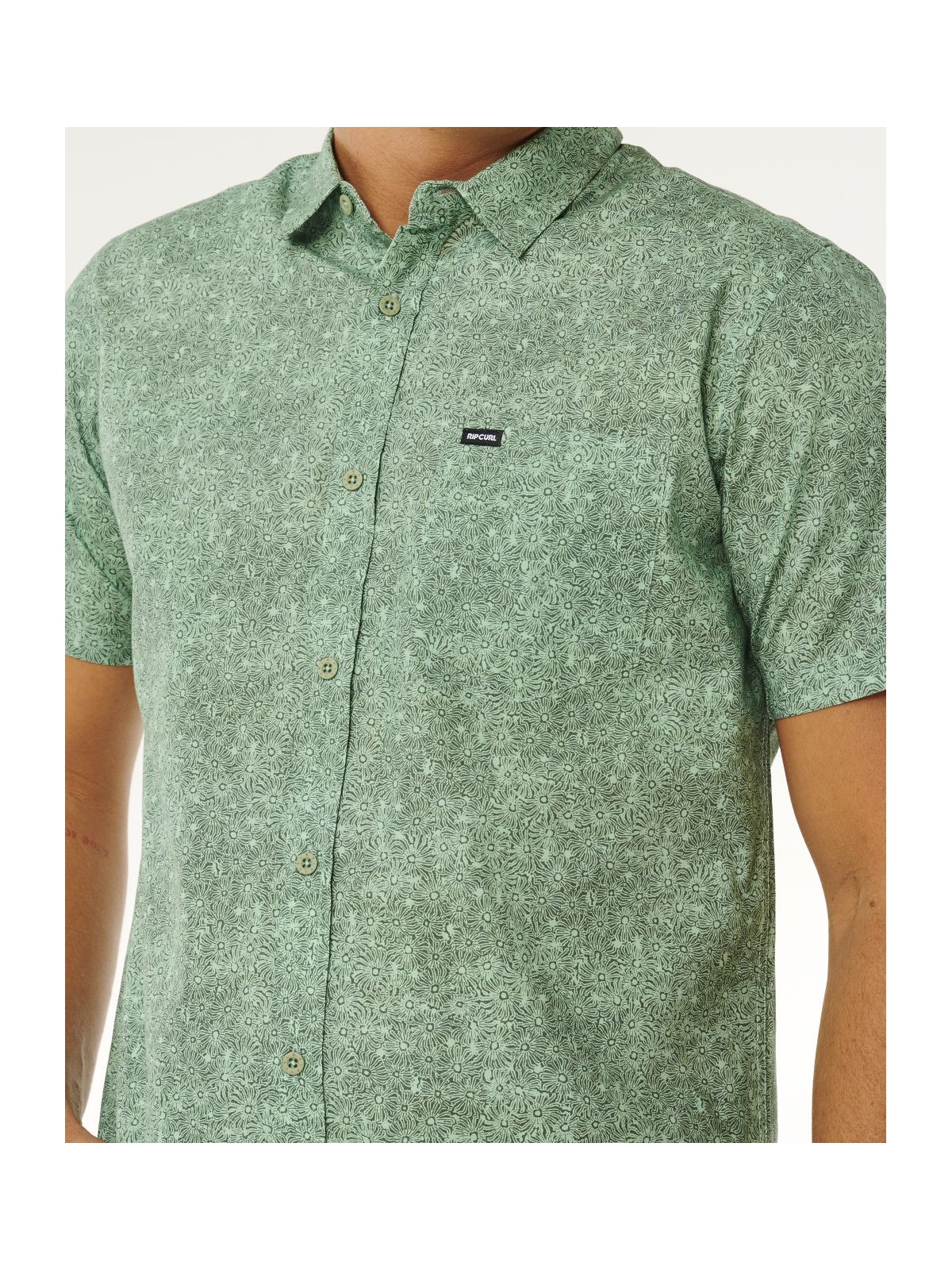 Koszula męska RIP CURL Hypno Micro S/S Shirt zielona