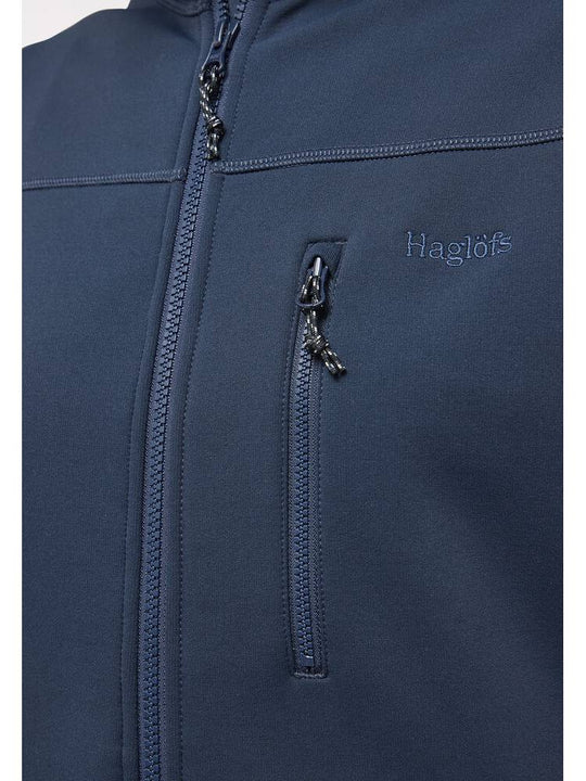 Bluza techniczna z kapturem damska HAGLÖFS Rosson Mid Hood Tarn Blue
