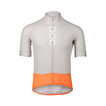 Koszulka rowerowa POC M’s ESSENTIAL ROAD LOGO - szary | pomarańczowy - Adventure Sports
