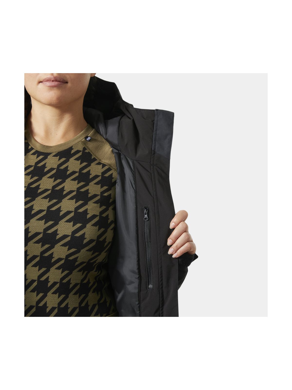 Kurtka narciarska damska HELLY HANSEN W PANORAMA INS JACKET czarna