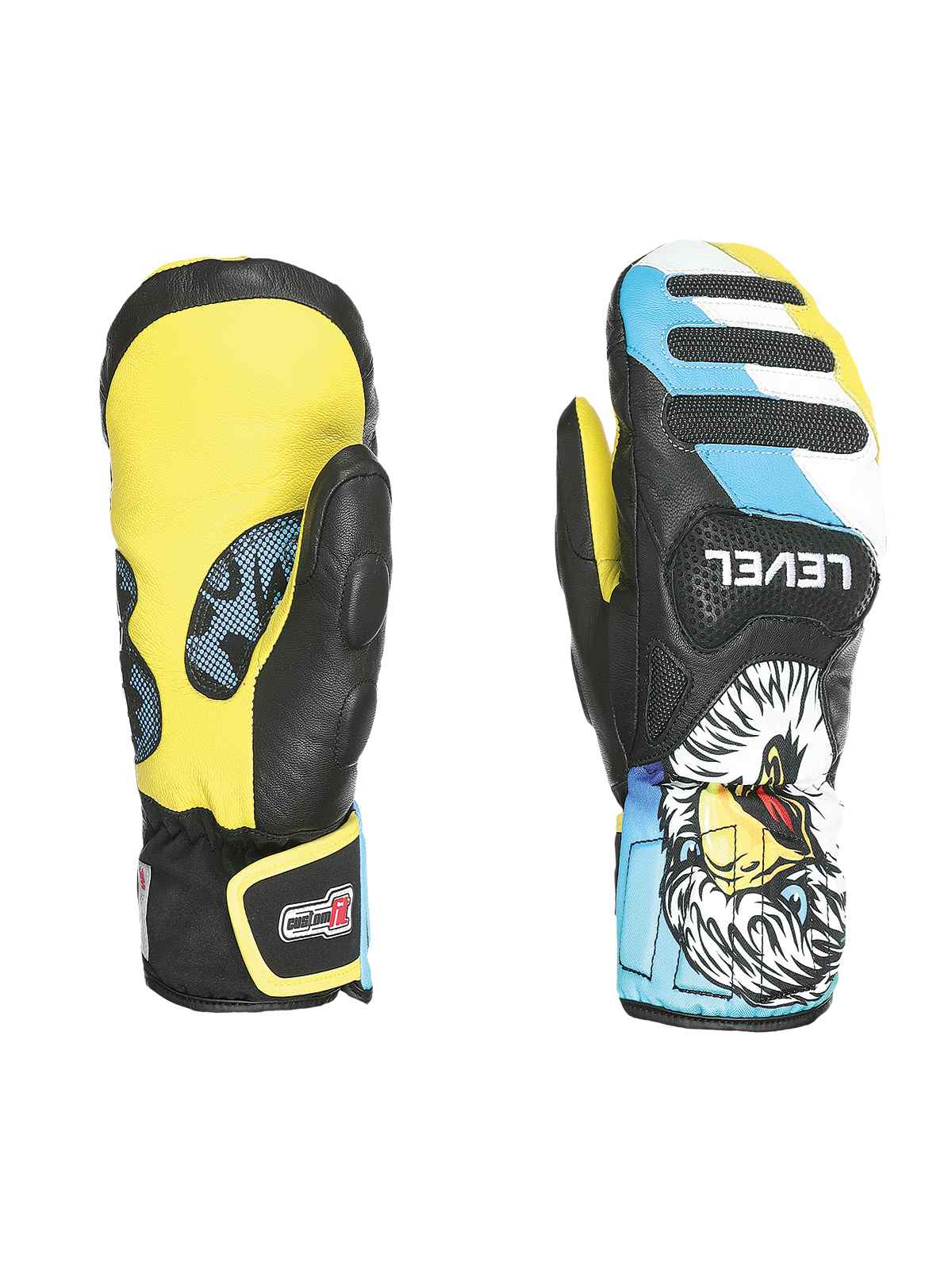 Rękawice narciarskie LEVEL SQ JR CF Mitt PK Rainbow