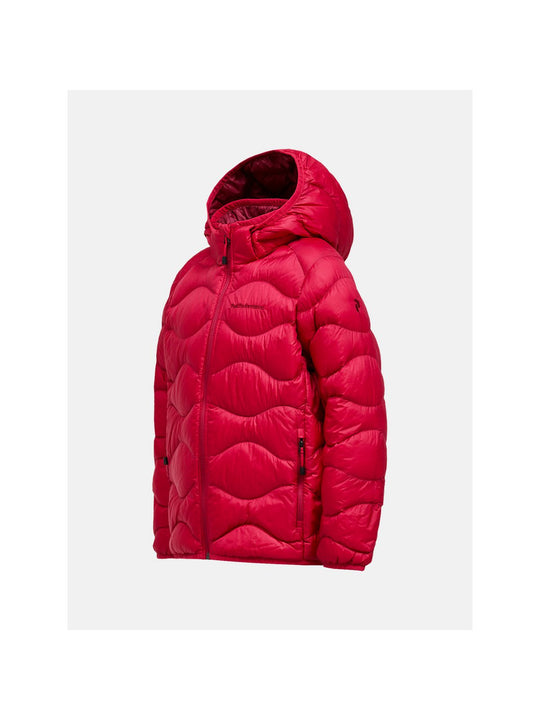 Kurtka PEAK PERFORMANCE Helium Down Hood Jacket Junior bordowy
