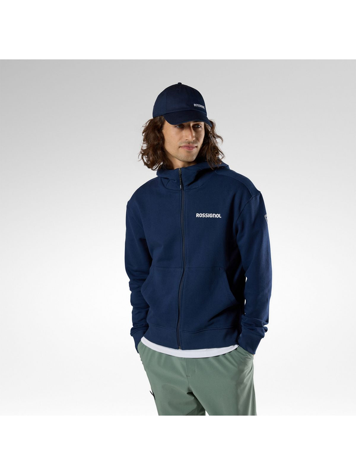 Bluza męska ROSSIGNOL M Logo Fzh granatowa