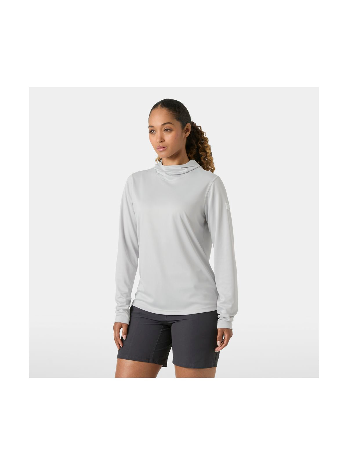 Bielizna termiczna damska HELLY HANSEN W HH TECH HOODIE szara