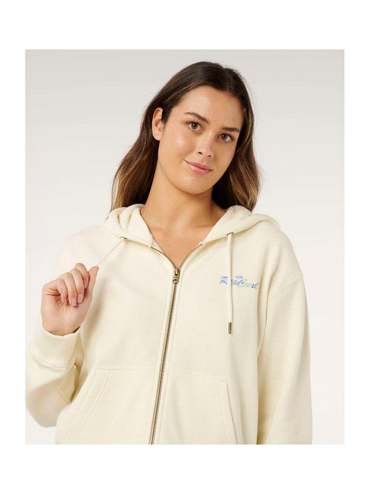 Bluza damska RIP CURL Lay Day Relaxed Zip Through beżowa
