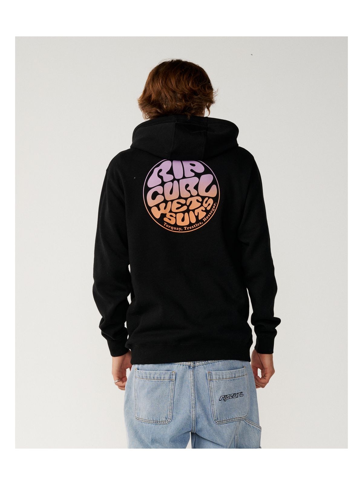 Bluza męska RIP CURL Wettie Passage Icon Zip Thru czarna