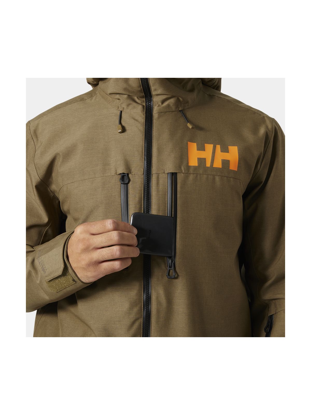Kurtka narciarska męska HELLY HANSEN GARIBALDI 2.0 JACKET brązowa