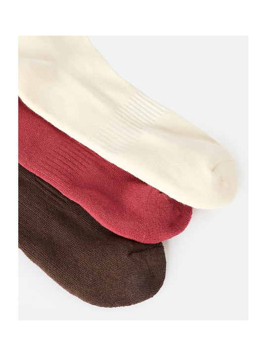 Skarpety damskie RIP CURL Icons Of Surf Sock 3-Pk brązowe
