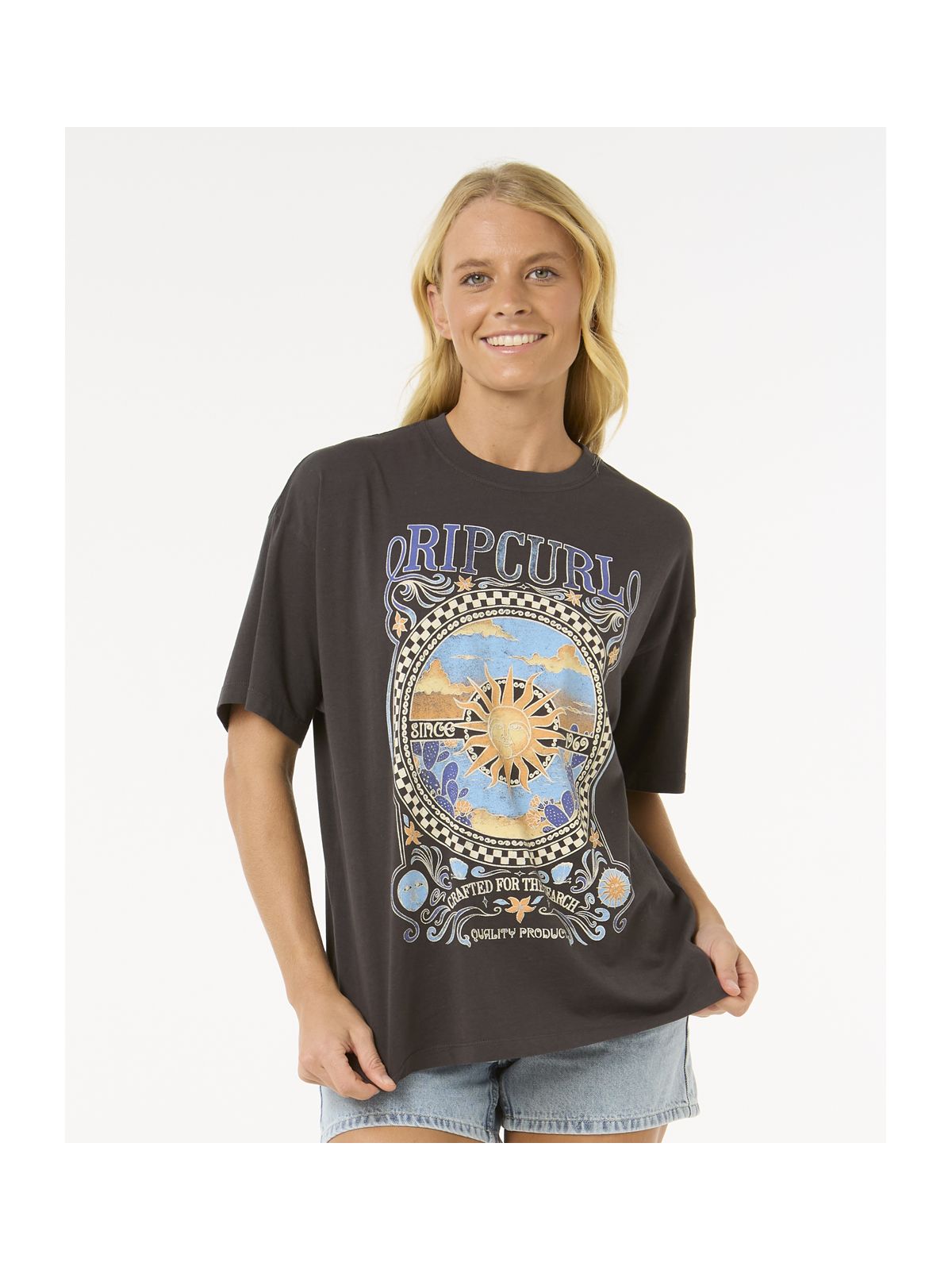 Koszulka RIP CURL Luna Heritage Tee czarny