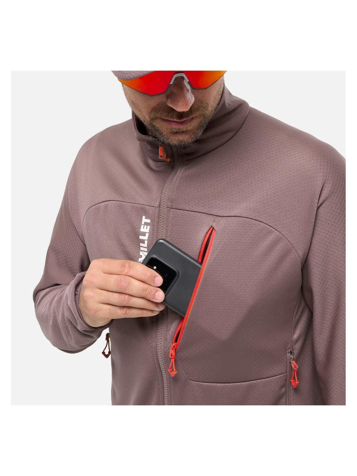 Bluza męska MILLET Lokka Jkt Iii M fioletowa śliwkowa
