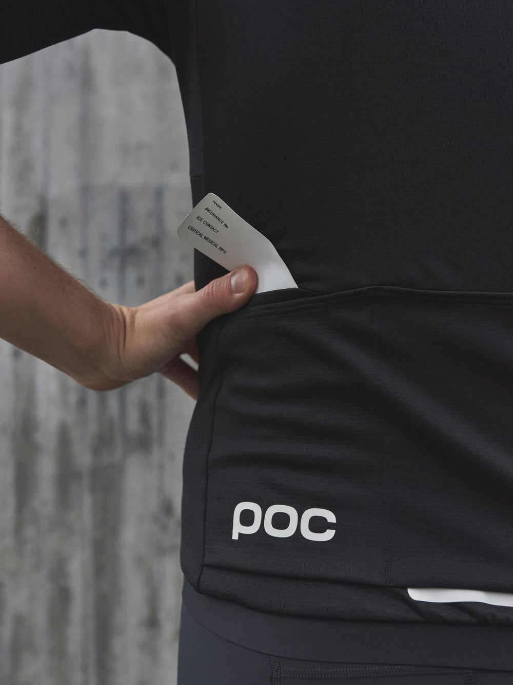 Koszulka rowerowa POC M's Thermal Lite - czarny