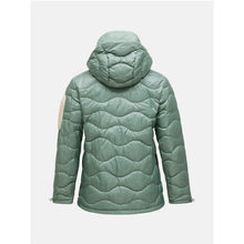 Kurtka damska puchowa PEAK PERFORMANCE W Helium Utility Down Hood Jacket kolor zielony

