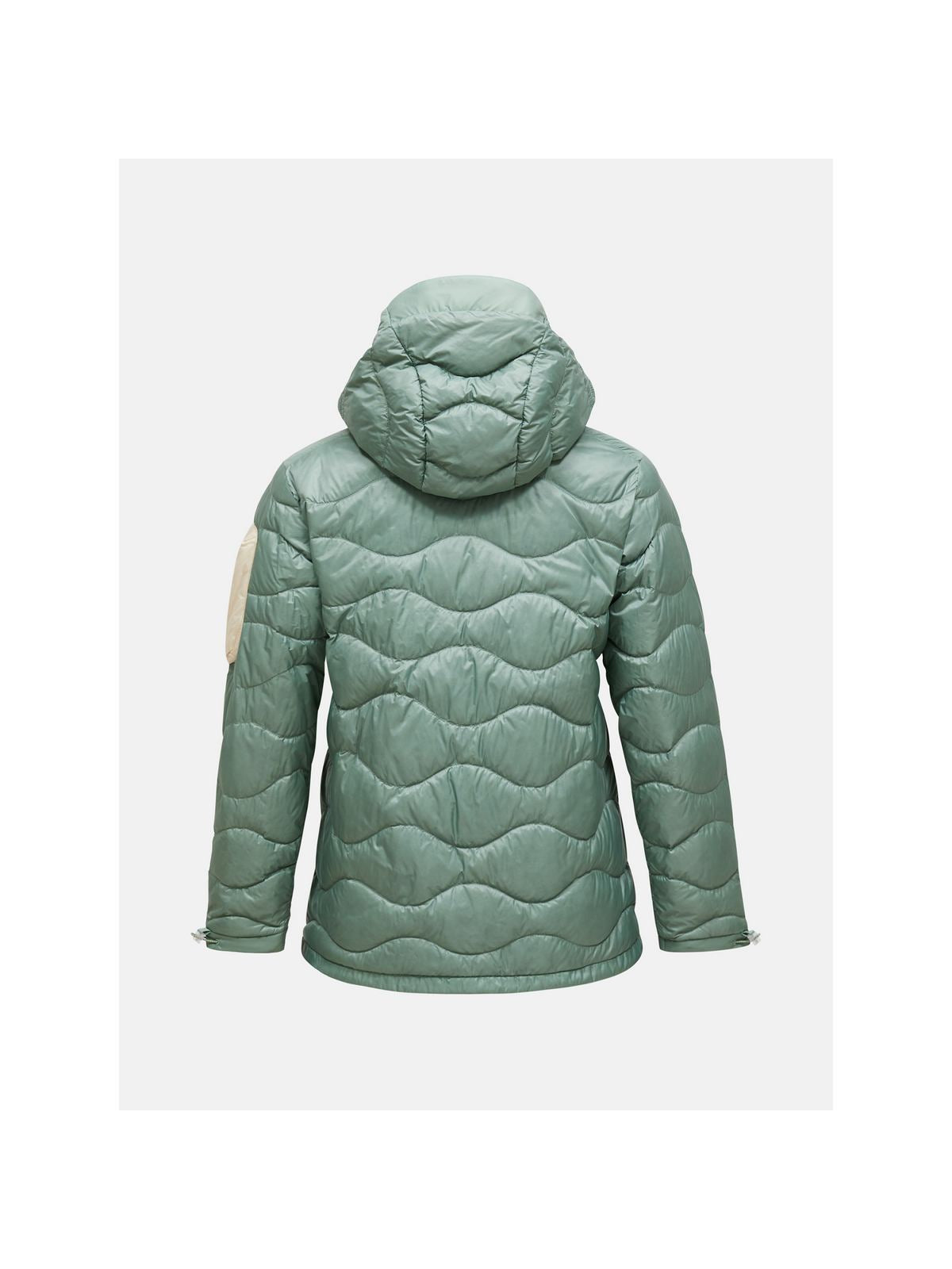 Kurtka damska puchowa PEAK PERFORMANCE W Helium Utility Down Hood Jacket kolor zielony