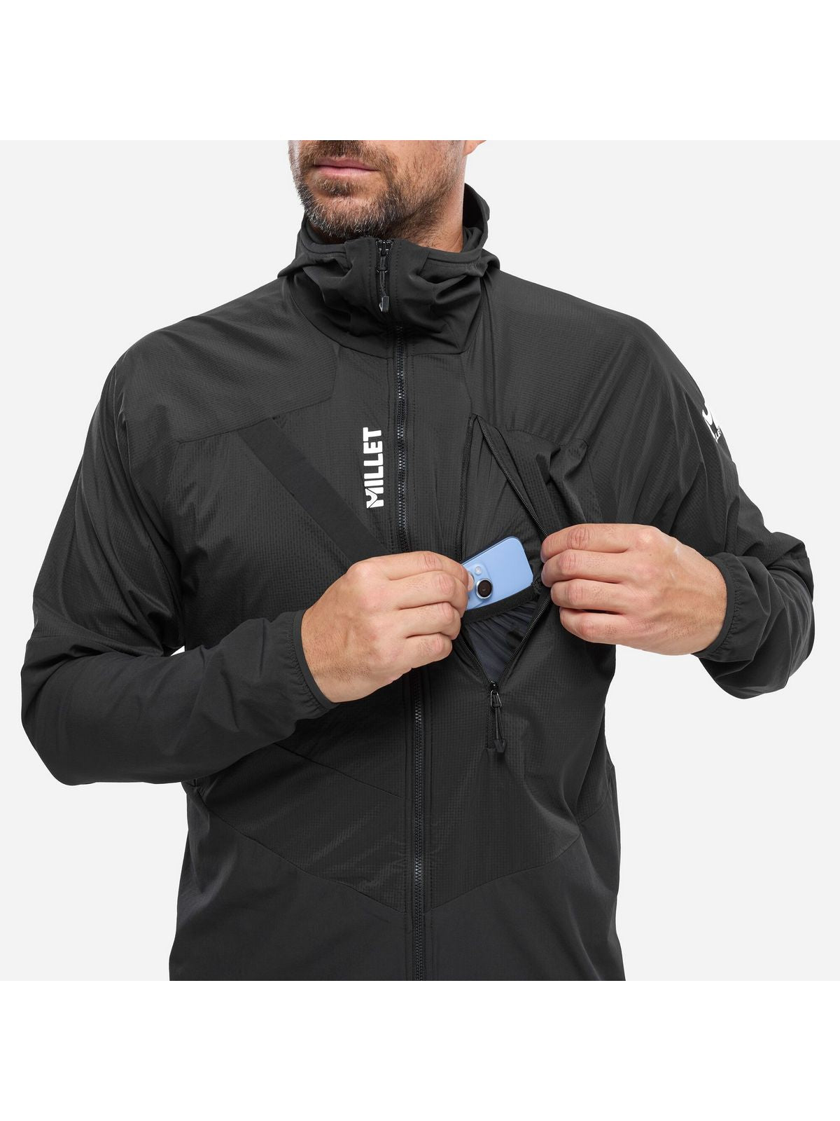 Kurtka narciarska męska MILLET M RUTOR XCS AIR HOODIE czarna