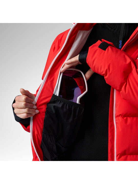 Kurtka narciarska damska ROSSIGNOL W Jcc Allsnow Down Ski Jacket czerwona

