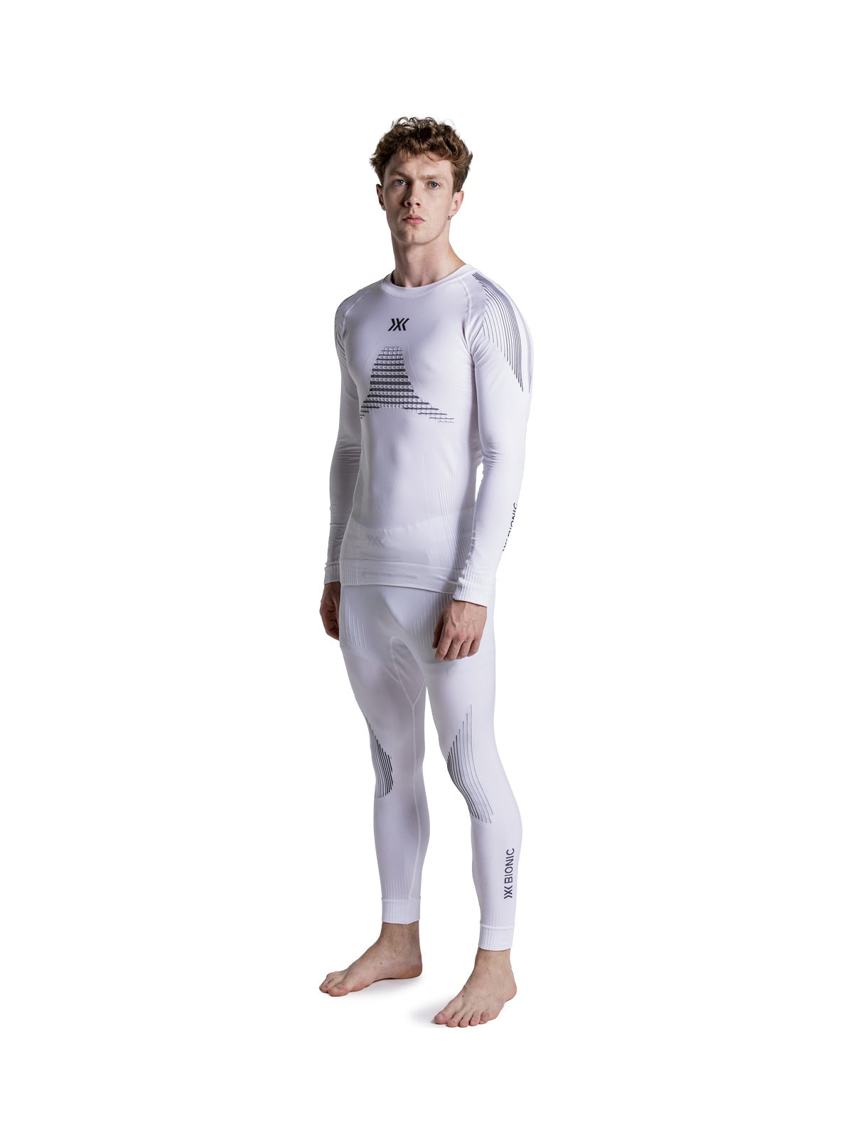 Koszulka męska X-Bionic Invent Shirt Ls X White