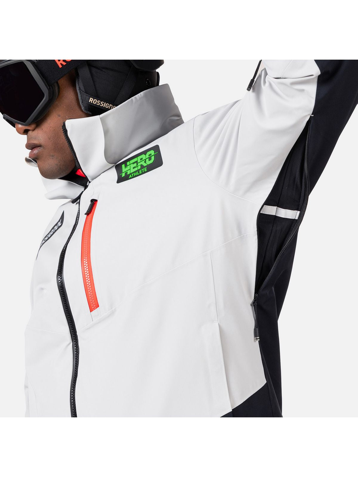 Kurtka narciarska męska ROSSIGNOL Hero Blackside Insulated Jkt szara