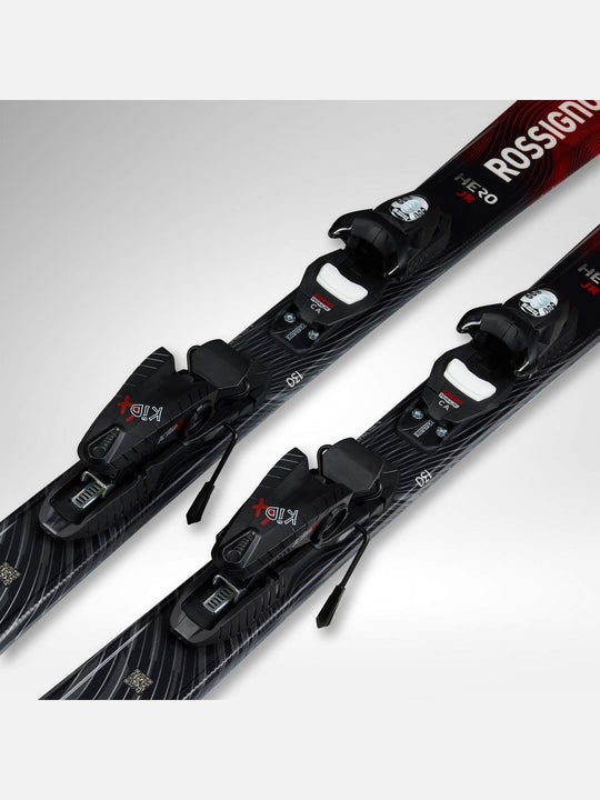Narty dla dzieci ROSSIGNOL Hero Jr 100-140 Kid-X + wiązania LOOK Kid 4 Gw B76 Black
