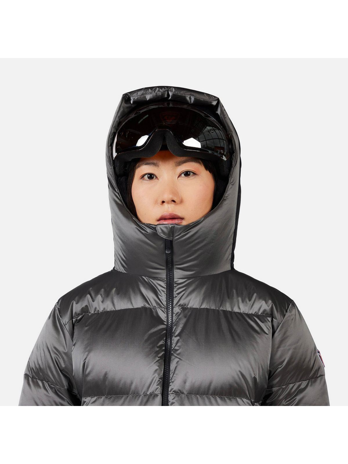 Kurtka narciarska damska ROSSIGNOL W DAILLE DOWN JKT szara