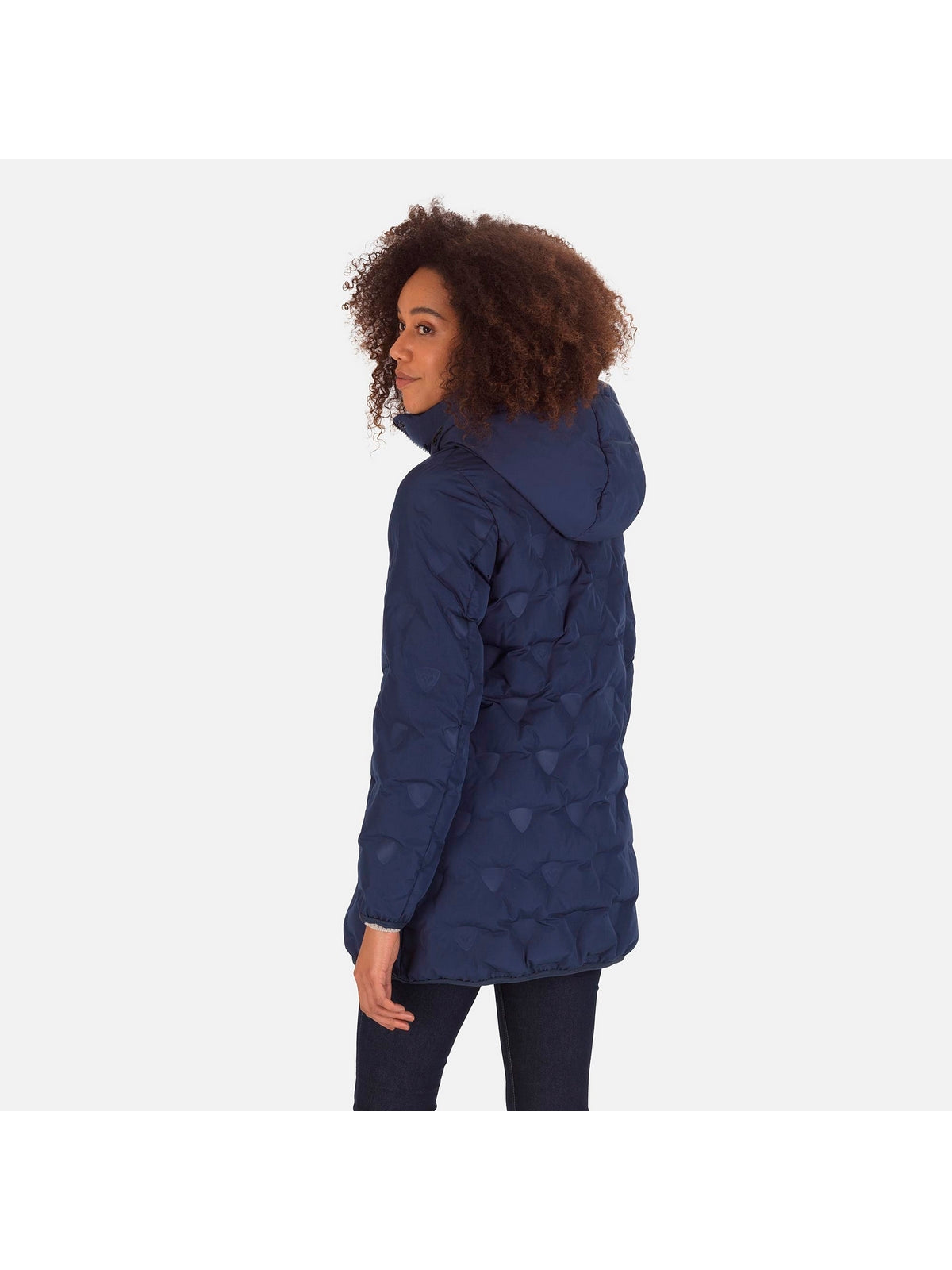 Płaszcz ROSSIGNOL W Welded Quilt Shield Long Jkt granatowy - Kurtka - Adventure Sports