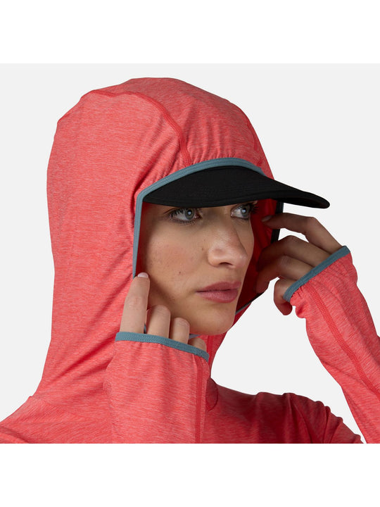 Bluza damska ROSSIGNOL W Westweg Sun Hoodie różowa - Adventure Sports
